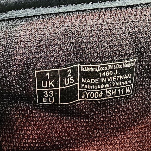 New Dr. Martens 1460 J black kids boots - Picture 2 of 4